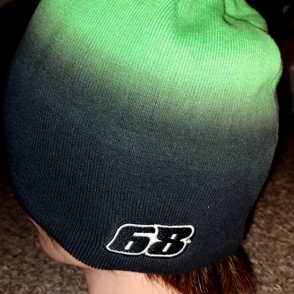 Arctic Cat Tucker Hibbert Team Arctic Beanie - Black Green - Picture 4 of 12